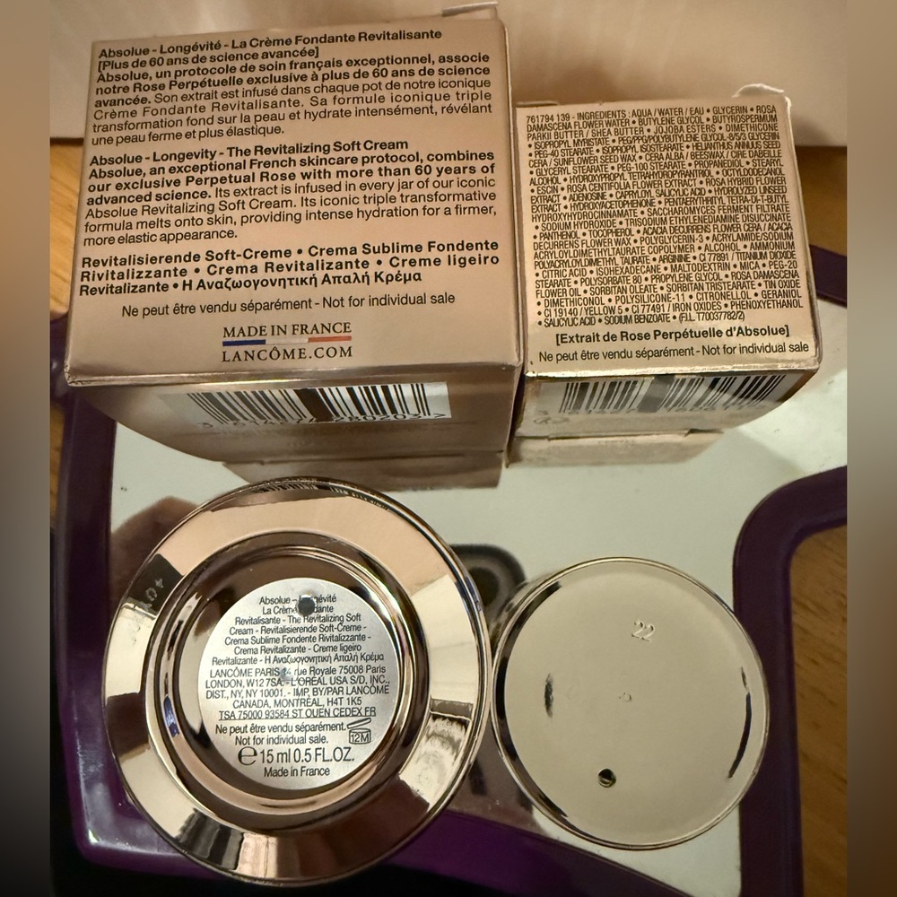 Lancôme Absolue Longevity The Soft Cream & The Eye Cream Bundle - BNIB - Picture 5 of 5